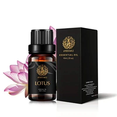 Image of Aromatherapy Lotus Essential Oil for Diffuser, Scent Massage, Therapeutic Grade Fragrance Home, 10ml Candle Making