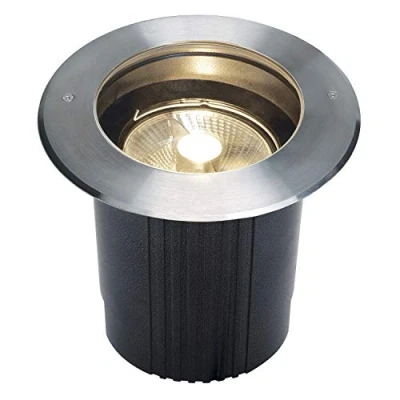 Image of SLV inground DASAR 215 Terrace, spot, recessed Garden, Outdoor Floor Light / GU10 IP67 75W Stainless Steel, 316, 75 W