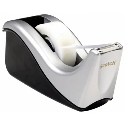 Image of Scotch Desktop Tape Dispenser, Silvertech Two Tone (C60 ST)
