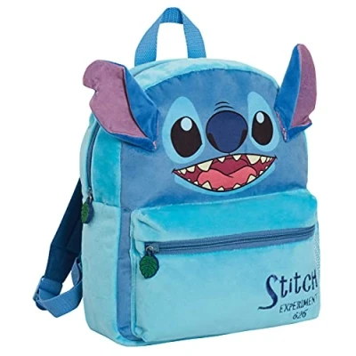 Image of Disney Lilo and Stitch Bag Plush Kids Backpack For School Rucksack 3D Lunch Book Gift