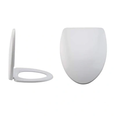 Image of Milano Altham Modern White Toilet WC Quick Release Soft Close Seat 385mm x 465mm