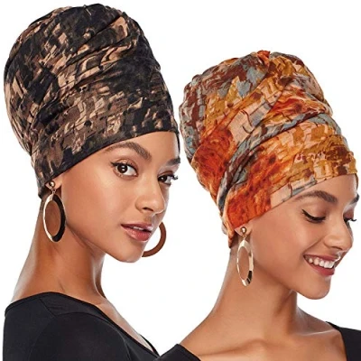 Image of DRESHOW Head Wraps for Women, Hair Women Urban Turbanista Stretch Jersey Knit Turban Scarf