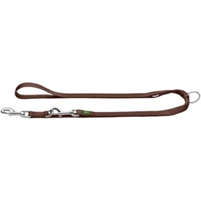Image of HUNTER Nylon Adjustable Extra Long Lead, 15/300 cm, Brown