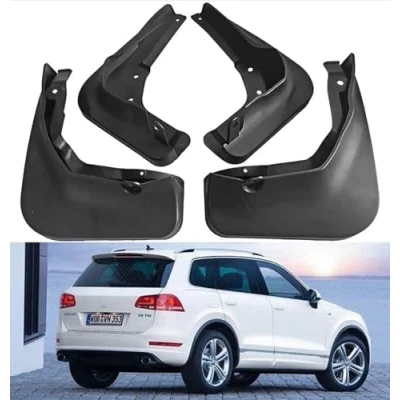 Image of XieBin Car Mud Flaps for Touareg Mk2 7p R Line 2017 2018, Splash Guards Fenders Required Mudflaps All Weather Protector Mudguards