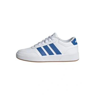 Image of adidas BREAKNET 3.0 Shoes Junior, FTWR White/Bright Royal/FTWR White, 4 UK Child
