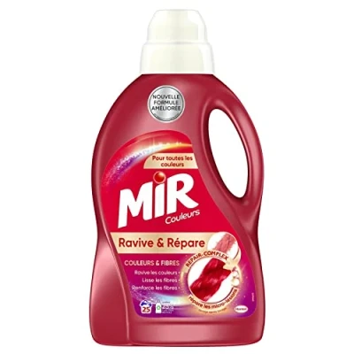 Image of Mir Liquid Concentrated Laundry Detergent 25 Washes 1.5L Bottle Pack of 2