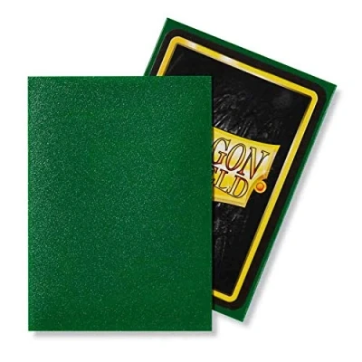 Image of Dragon Shield 100 Count Standard Size Matte Deck Protector Sleeves (Matte Emerald)