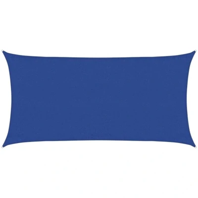 Image of vidaXL Sunshade Sail 160 g/m² Rectangular Blue 3x6 m HDPE