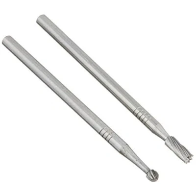 Image of Proxxon 28750 Set of Tungsten carbide cutters, 2 pcs. (one sphere, one cylinder), Silver