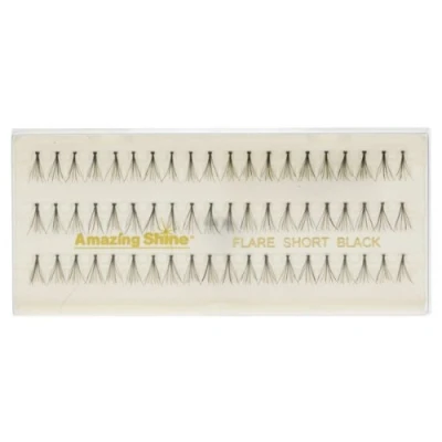 Image of Amazing Shine Individual False Eyelashes Flare Short Black