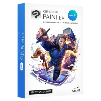 Image of CLIP STUDIO PAINT EX Version 2 Perpetual License for Microsoft Windows and macOS