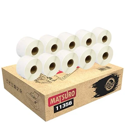 Image of Matsuro Original Compatible Label Rolls Replacement for DYMO 11356 S0722560 (89 mm x 41 300 Labels per Roll 10 Pack)