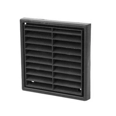 Image of Extractor Fan Wall Soffit Black Fixed Louvre Grill Grille Ventilation 4&quot; 5&quot; 6&quot; (4&quot; 100mm)
