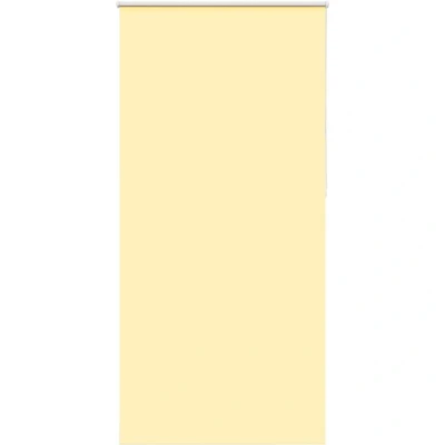 Image of vidaXL Roller Blind Blackout Yellow 110x230 cm Fabric Width 105.7 Polyester