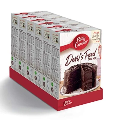 Image of Betty Crocker Devil&#039;s Food Chocolate Cake Mix 425g (Pack of 6)