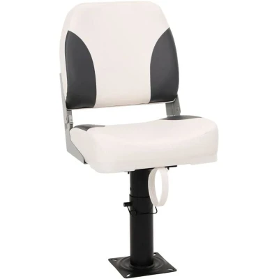Image of vidaXL 2 Piece Foldable Boat Seat Set Low Backrest with Fixing Strap