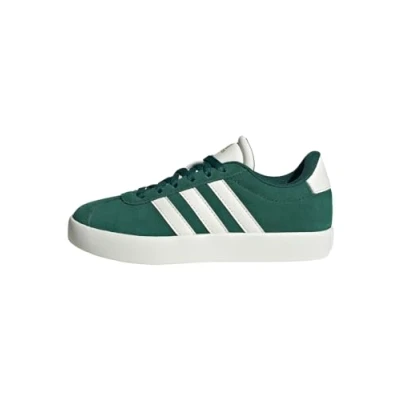 Image of adidas Unisex Kids VL Court 3.0 Shoes Kids, Green/Off White/Gold Metallic, 11.5 UK Child