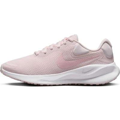 Image of Nike Women&#039;s Revolution 7 Road Running Shoe, Pearl Pink/Pink Foam/White, 5.5 UK