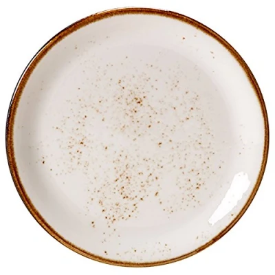 Image of Steelite Craft Coupe Plate White 11&quot; / 28cm Dinner Plates, Rustic Crockery, Tableware