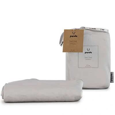 Image of Panda 100% Bamboo Duvet Cover (Pure White, UK King) (225 x 220 cm)