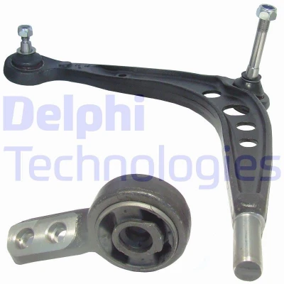 Image of 31121140957, 31122339997, 31126758513, 31126758515 Suspension Arm DELPHI TC2314 with ball joint Trailing Steel BMW: 3 Compact, Coupe