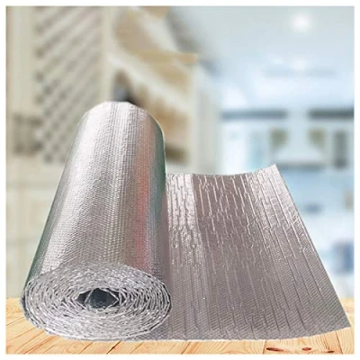 Image of Self Adhesive Foil Insulation Ideal Insulating Wrap Easy Install Bubble Radiator Reflector Reflective for Pipe, Wall, Roof, Attic, Loft, Floor, Shed, Greenhouse, Garage Vapour Barrier ( Si