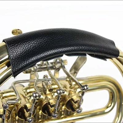 Image of MoonEmbassy French Horn Leather Hand Guard, Black