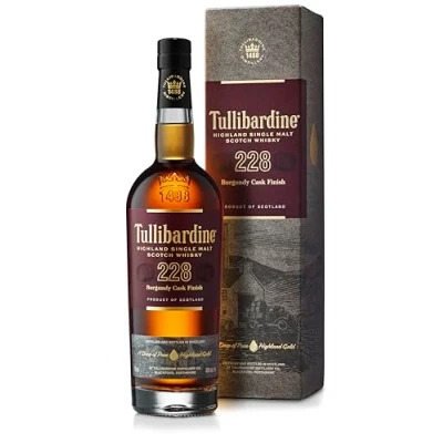 Image of Tullibardine 228 Burgundy Finish Highland Single Malt Scotch Whisky, 70 cl