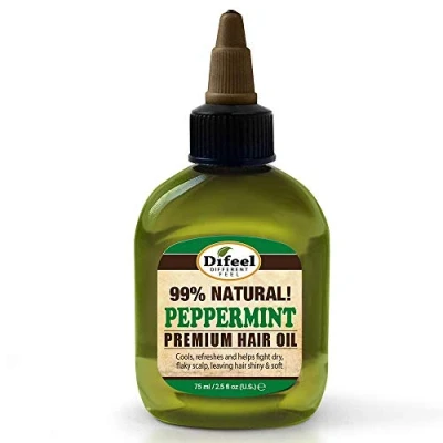 Image of Difeel Premium Natural Hair Care Oil, Peppermint 75 ml