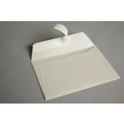 Image of DL Coloured Envelopes for Greeting Cards Wedding Invitations &amp; Crafts (110x220mm) Pack of 100 (Pearl Oyster White Peel Seal)