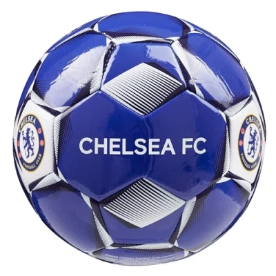 Image of Chelsea F.C. Football Soccer Ball for Adults Teenagers Kids Training Size 3, 4 or 5 Merchandise (Blue, 4)