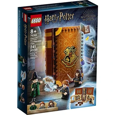 Image of LEGO Harry Potter Hogwarts Moment: Transfiguration Class 76382 Professor McGonagall Room; Collectible Playset, New 2021 (240 Pieces)