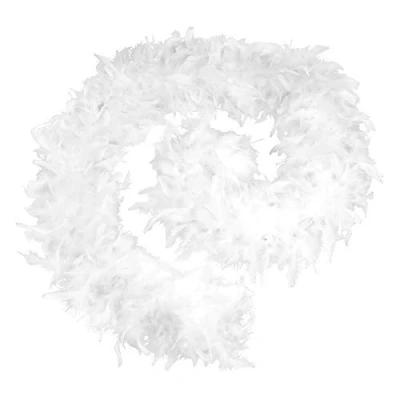 Image of Bristol Novelty BA1672 White Feather Boa for Women 80g, one Size