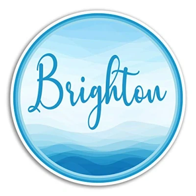 Image of 2 x 10cm Brighton Vinyl Stickers England Travel Sticker Laptop Luggage #18710 (10cm Wide)