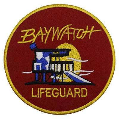 Image of Baywatch Movie Iron On Patch Sew Embroidered Patch/Badge for Clothes Shirts Jeans etc