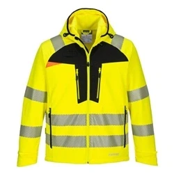 Image of Portwest DX4 Hi Vis Softshell (3L) Yellow/Black 4XL