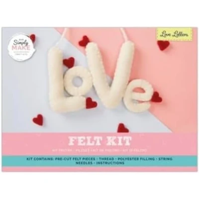 Image of Simply Make Felt Love with Hearts, Felting Craft Making Kit for Adults and Older Kids, Lovely Decorations Your Home, Kitchen Accessories, Crafts A Great Present, Ideal Hobbies