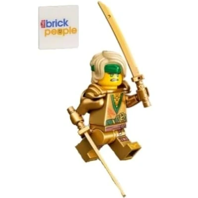 Image of LEGO Ninjago: Lloyd Garmadon Golden Ninja with 2X Shamshir and Gold Dragon Sword