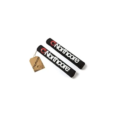 Image of Northcore Surfing and Watersports Accessories ECO 43cm Roof Bar Pads Black Waterproof Sprayproof