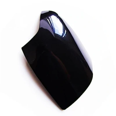 Image of UNDERGROUND PARTS Right Drivers Side Wing Mirror Cover Metallic Black for Ford Focus mk2