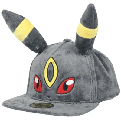 Image of Pokemon Nachtara Plush Baseball Cap Black One Size, Schwarz, Size