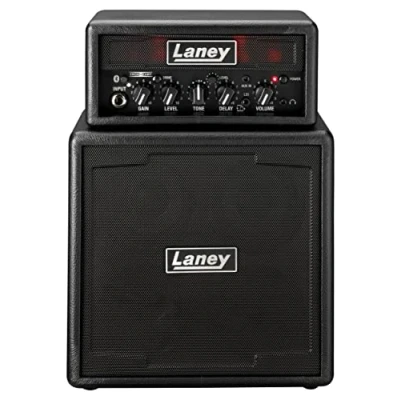 Image of Laney MINISTACK Bluetooth Battery Powered Guitar Amp with Smartphone Interface Ironheart edition, B IRON