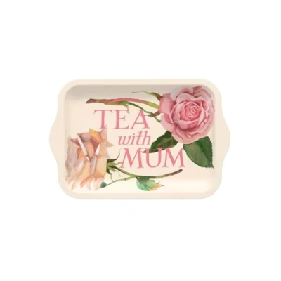 Image of Emma Bridgewater Rose &amp; Pink Toast Small Tin Tray