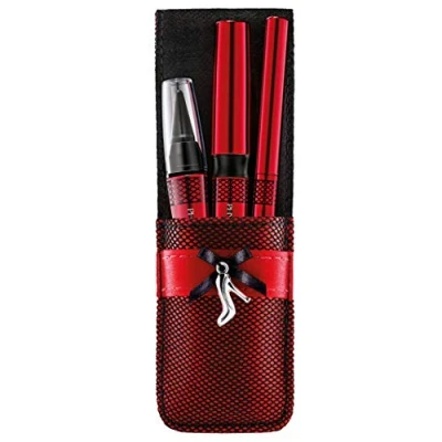 Image of Physicians Formula Sexy Booster Complete Set with 3 Different Eyeliners for Ultimate Eyes in Stylish Satin and Mesh Case, Black