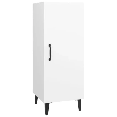 Image of vidaXL Industrial Style Sideboard/Side Cabinet, Engineered Wood, Ample storage, Easy to Assemble, For Living Room or Bedroom, White