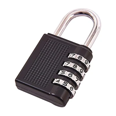 Image of Amtech T1140 4 Digit Combination Padlock Black