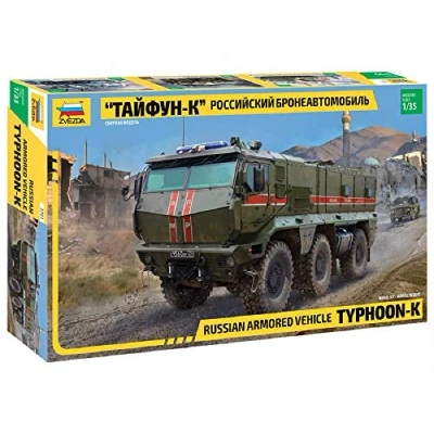 Image of Zvezda 3701 Typhoon K 6x6 MRAP 1:35 Plastic Model Truck Kit