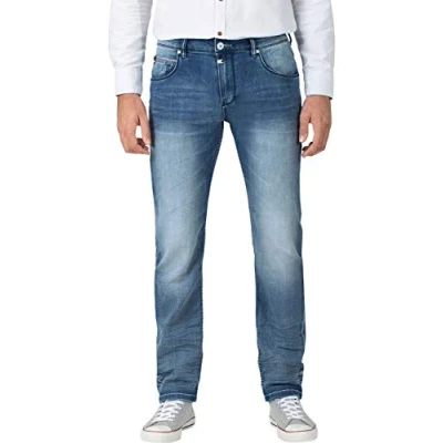 Image of Timezone Men&#039;s Slim Scotttz Skinny Jeans, Blue (Antique Wash 3636), W36/L32 (Size: 36/32)