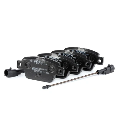 Image of 77362271, 77362768, 77363518, 9949280 Brake pad set BOSCH 0 986 494 536 Low Metallic incl. wear warning contact FIAT: BRAVO 2, LANCIA: DELTA 3