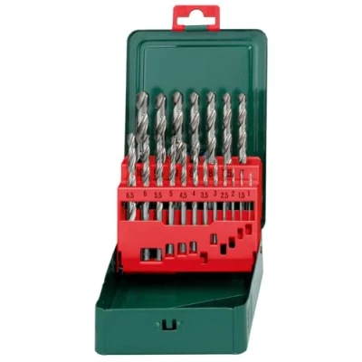 Image of Metabo 627153000 HSS G Twist Drills (19 pcs.), Green, One Size, Set of 19 Pieces